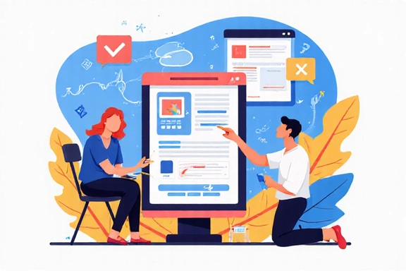 Illustration of a person interacting with data on a screen, representing data control and rights