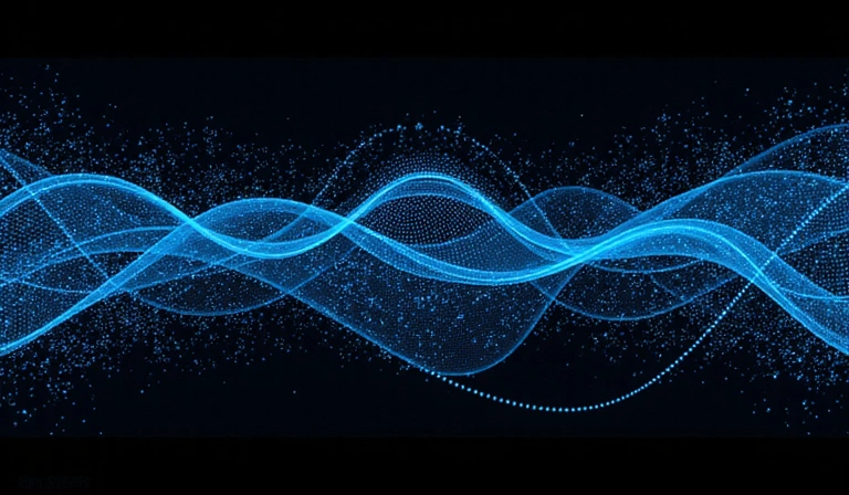 Abstract visual representation of different ML algorithm types, interconnected, neon blue