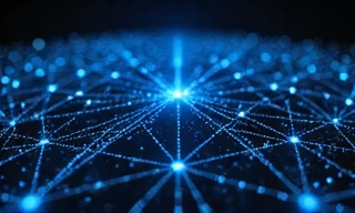 Abstract visual of Deep Learning neural network structure